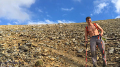 Straight Young Climber Henry Wanks his Hard Uncut Cock in the Mountains & Squirts a Big Load!