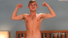 Young Tall Blond Lad Howard Saracen Shows Us His Big 8 Inch Uncut Cock!