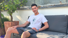 Young Tall & Lean Footballer 1st Wank Outside & his Uncut Cock Squirts Cum Everywhere!