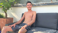 Young Tall & Lean Footballer 1st Wank Outside & his Uncut Cock Squirts Cum Everywhere!