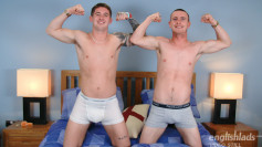Young Straight Best Mates Wank Each Other's Big Uncut Cocks & Shoot Their Loads Together!