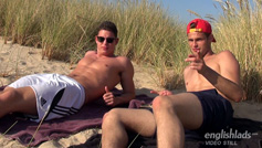 Jack and Damian having a Cheeky Play in the Sand Dunes!