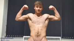 Young Straight & Hairy Joe Wanks his Uncut Cock in his Bedroom Whilst Home Alone & Shoots Big!