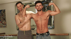 Joel & Ryan Wank each others Uncut Cocks & Shoot their Big Loads Together!