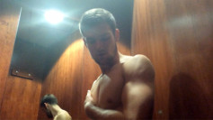 Young & Horny Lad Joel has a Risky Wank at the Gym & Cums in the Changing Rooms!