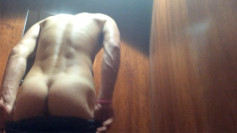 Young & Horny Lad Joel has a Risky Wank at the Gym & Cums in the Changing Rooms!