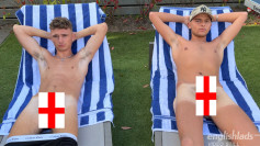 Young Straight Mates Wank their Big Uncut Cocks Outside in the Hot Tub & Cum Everywhere!