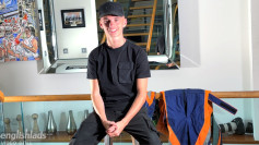 Young Straight Racer Teen Shows off his Lean Body & Wanks his Huge Uncut Cock & Cums!