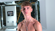 Young Straight Racer Teen Shows off his Lean Body & Wanks his Huge Uncut Cock & Cums!