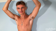 Young Lean Teen gets Spanked for the 1st Time & his Huge Hard Uncut Cock Cums!