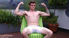 Straight Young Boxer Kieran Wanks his Thick Uncut Cock & Shoots his Load!