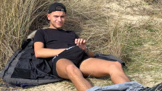Young Straight Teen Wanks his Huge Uncut Cock in the Sand Dunes and Shoots a Massive Load of Cum!