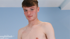 Tall & Lean Footballer Lewis Hampshire Wanks his Big Uncut Cock & Shoots his Load! 