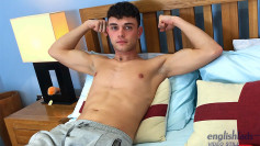 Straight Young Hunk Shows off his Ripped Body & Wanks his Uncut Cock & Cums!