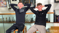 Young Straight Mates Wank their Big Uncut Cocks Next to Each Other & Shoot Cum Everywhere!