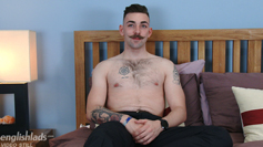 Straight Young & Hairy Rugby Player Miles Wanks his Big Uncut Cock & Squirts for England!