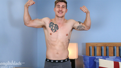 Straight Young & Muscular Paolo Returns for his 1st Manhandling & Squirts Loads of Cum Everywhere!