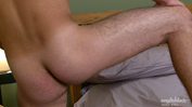 Horny Young Hairy Stud Rudy Shows off his Mighty Uncut Erection & Fires Cum Over his Head!