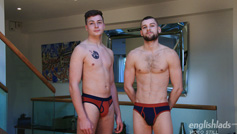 Young Hairy Straight Rufus Fitzroy Wanks his 1st Cock & Jack Harper's Uncut Cock gets a Good Work Out!