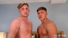 Young Straight Lads Sam Kendall and Jarvis Knight Both Wank a Man for the 1st Time!