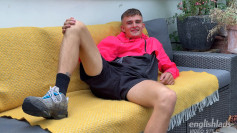 Young Straight Footballer Pumps his Hairy Hole with a Dildo & his Huge Uncut Cock Squirts Everywhere!