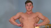 Muscular Teddy Strips and Shows Off his Fit Body and Hard Uncut Cock!