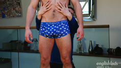 Muscular & Hairy Big Cocked Uncut Stud Tom Lawson Wanks his 1st Man & Shoots a Massive Load!