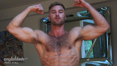 Straight Young Rugby Hunk Tom Shows us his Hairy Body & Big Uncut Cock!