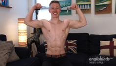 Young Straight Blond Hunk Tom Reveals His Ripped Body and Ultra Big Uncut Cock!