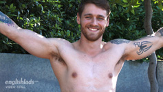 Young Rugby Stud Travis Shows his Ripped Body, Big Uncut Cock and Shoots Loads of Cum!