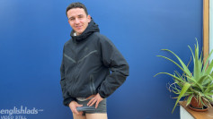 Straight Young Hottie Shows off his Tight Ass Hole  & Wanks his Big Rock Hard Uncut Cock & Cums!