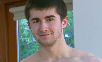 Young Straight Personal Trainer Chris gets a Hand & How Hard is That Uncut Cock!