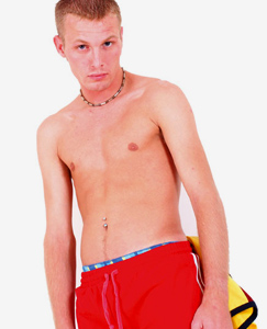 Englishlads.com: Blond Exhibionist Toby Shows off his Very Hard Uncut Erection
