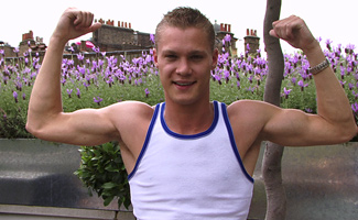 Blond Str8 Athlete Zack - Gets his first 