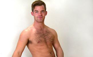 Bonus Video of Travis's Photo Shoot - Straight Young Hairy Stud Shows off His Muscular Body & Uncut Cock!