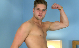 Cheeky Straight Blond Lad Ricky Shows Off His Body & Massive 9 Inch Cock!