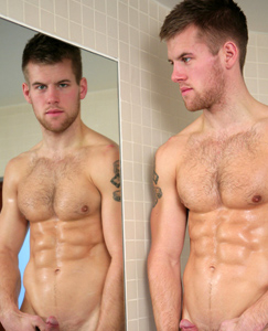 Englishlads.com: Rugby Stud Jon Saunders Drops in For Some Water Sports & to show off That Uncut Rocket!