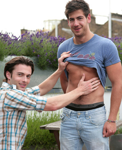 Englishlads.com: Straight Hunk Doug fucks his First Guy  & Justin gets it Good & Rough from Doug's Massive Uncut Tool!