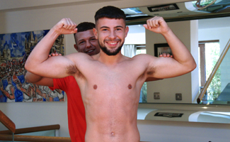 Young Straight Footballer Max Lonsdale Shows his Ripped Body & Big Uncut Cock!