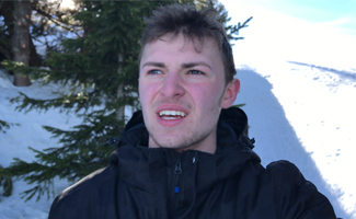 Otto's Self Filmed Video Wanking his Uncut Cock on the Ski Slopes EL Premium