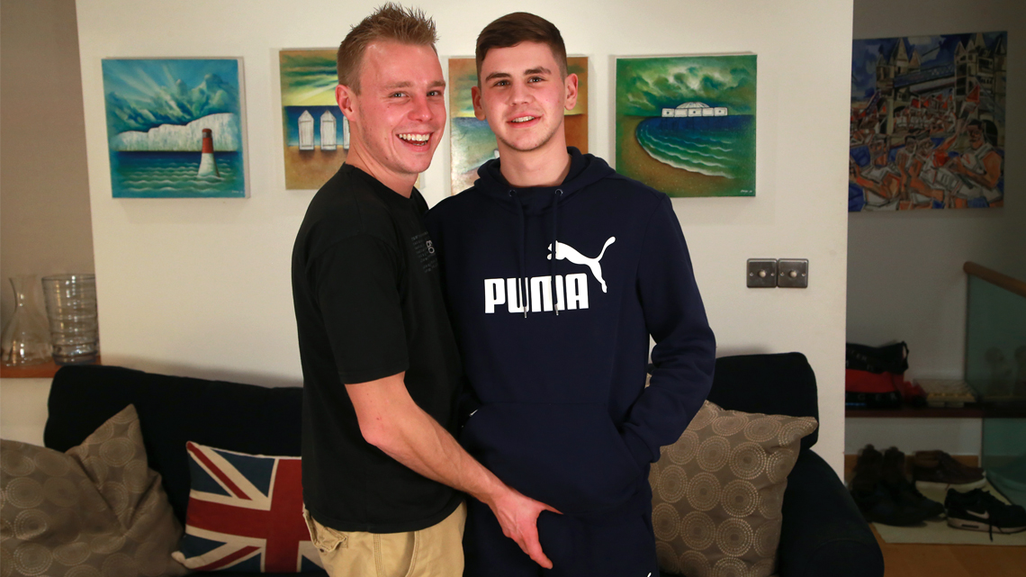 Bonus Video of Dom & Chris' Photo Shoot - Straight Lad Dom's Huge Uncut Cock Sucked for the 1st Time!