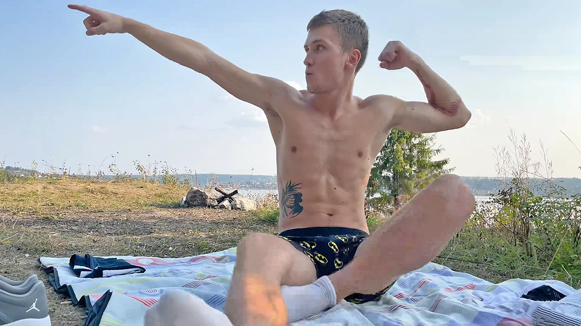 Nate Volkov is a straight english lad with a 7 inch erect uncut ...